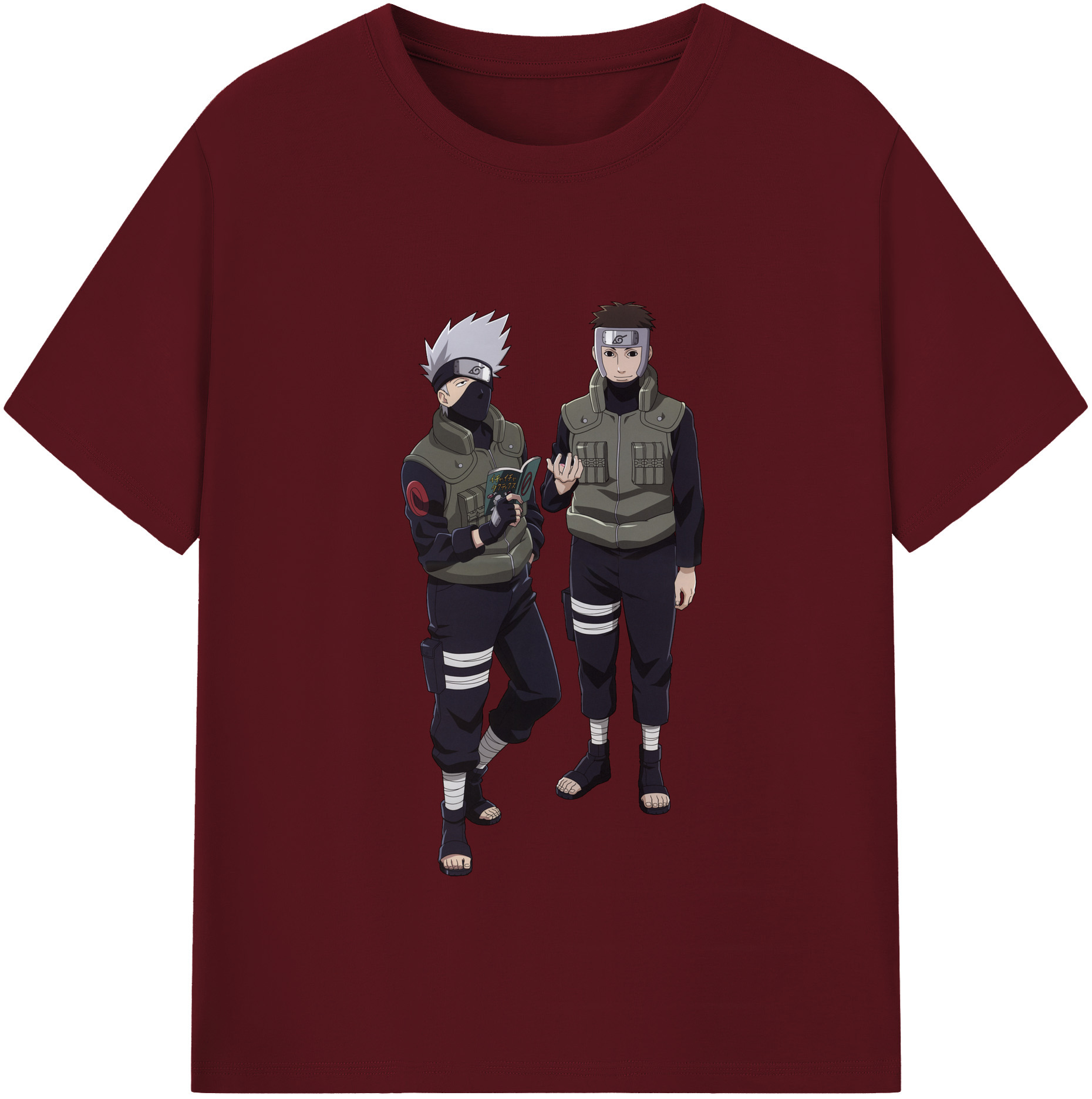（画像用） NARUTO -ナルト- はたけ カカシ Hatake Kakashi 綿100％半袖Tシャツ（フロントプリント）
